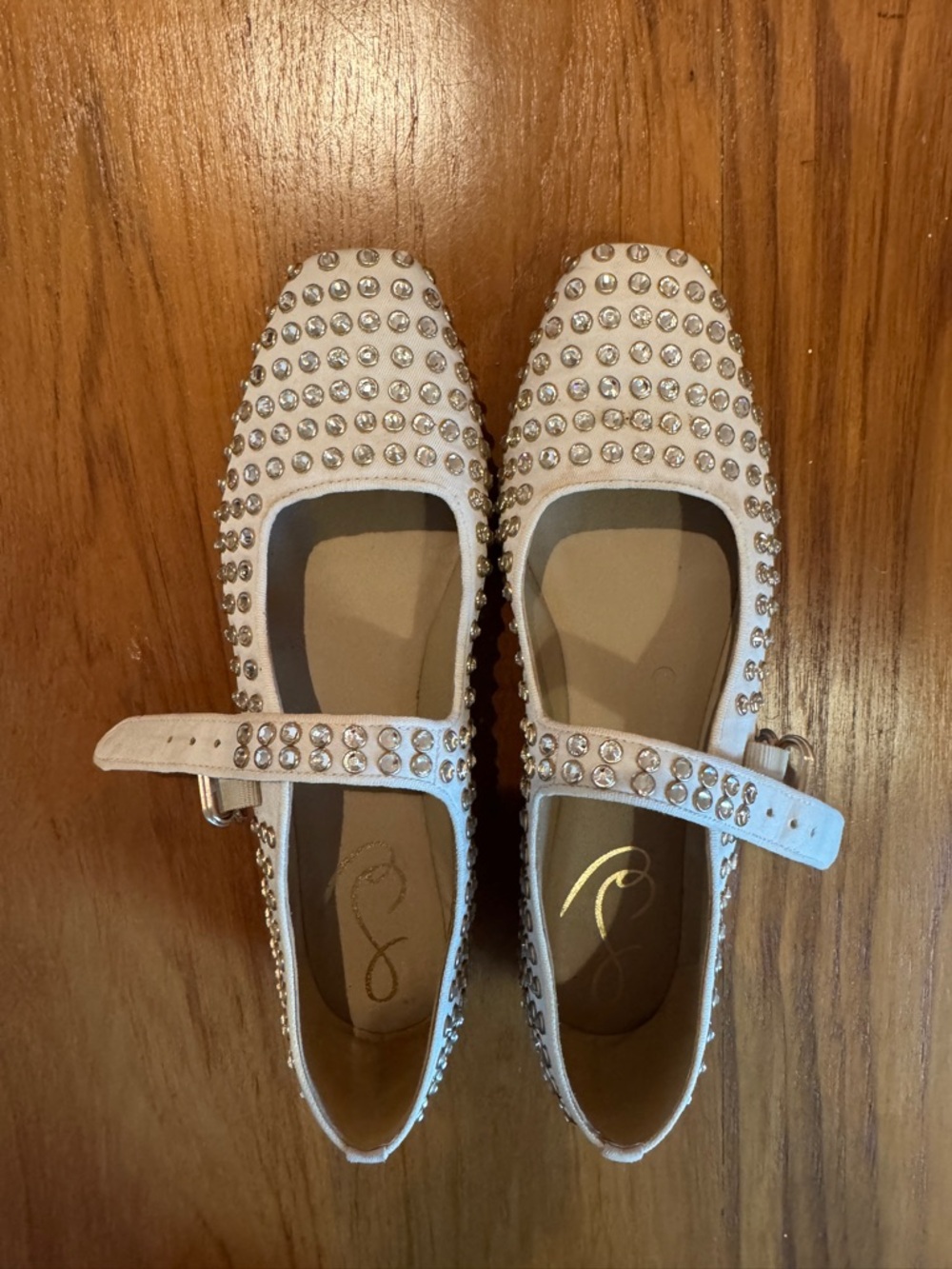 Sam Edelman Michaela Chic
Studded Cream Mary Jane Flats